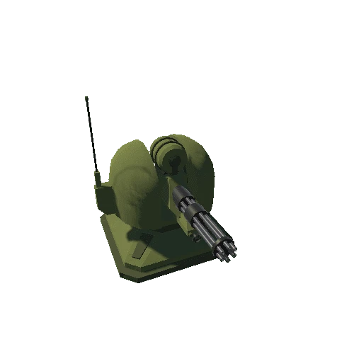 Minigun v2 - Military Green